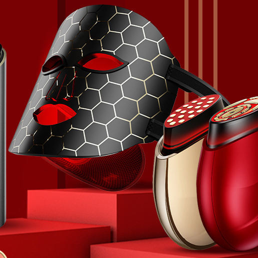 Dispositif de masque en silicone pour rajeunissement par photons
