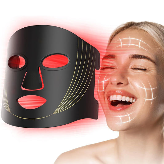 Masque de Beauté LED – Noir et Or