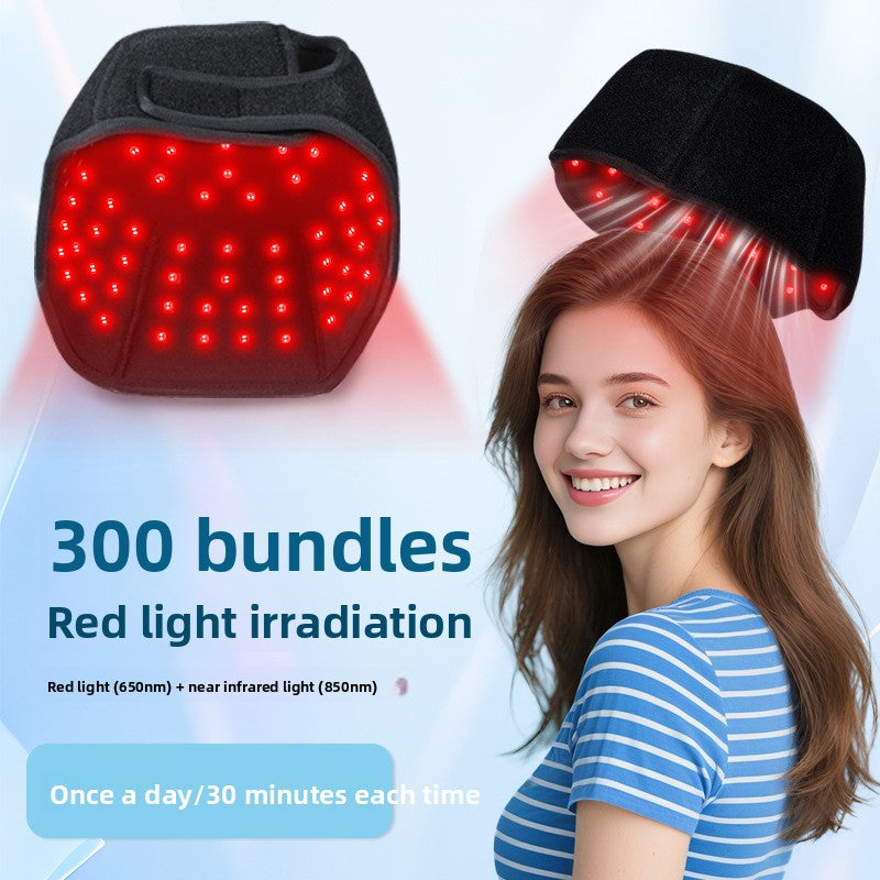 Bonnet de luminoth�rapie LED rouge avec chaleur infrarouge pour la croissance des cheveux