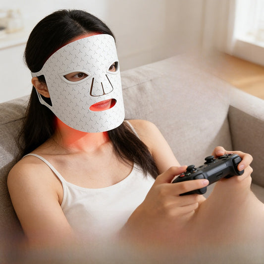 Masque LED Photonique Sans Fil – 7 Couleurs & Infrarouge