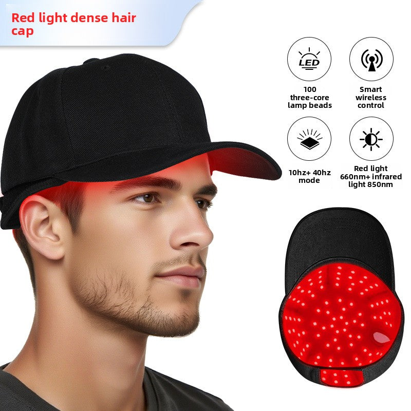 Bonnet de luminoth�rapie LED rouge avec chaleur infrarouge pour la croissance des cheveux
