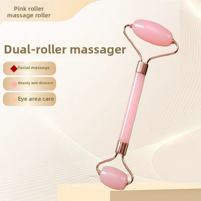 Rouleau de massage facial en r�sine cristal et ensemble de planche Gua Sha