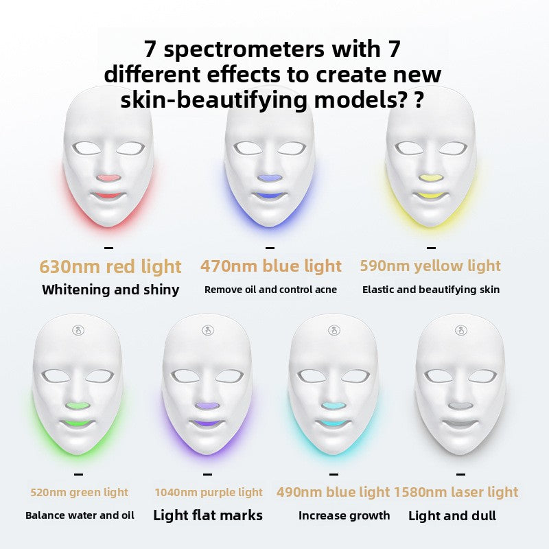 Masque LED 7 Couleurs – Éclat & Teint Unifié