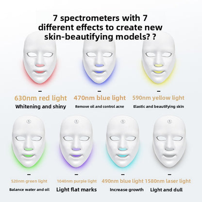 Masque LED 7 Couleurs – Éclat & Teint Unifié