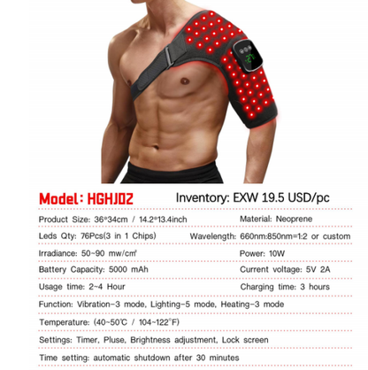 Masseur Articulaire Lumière Rouge – Genou & Épaule